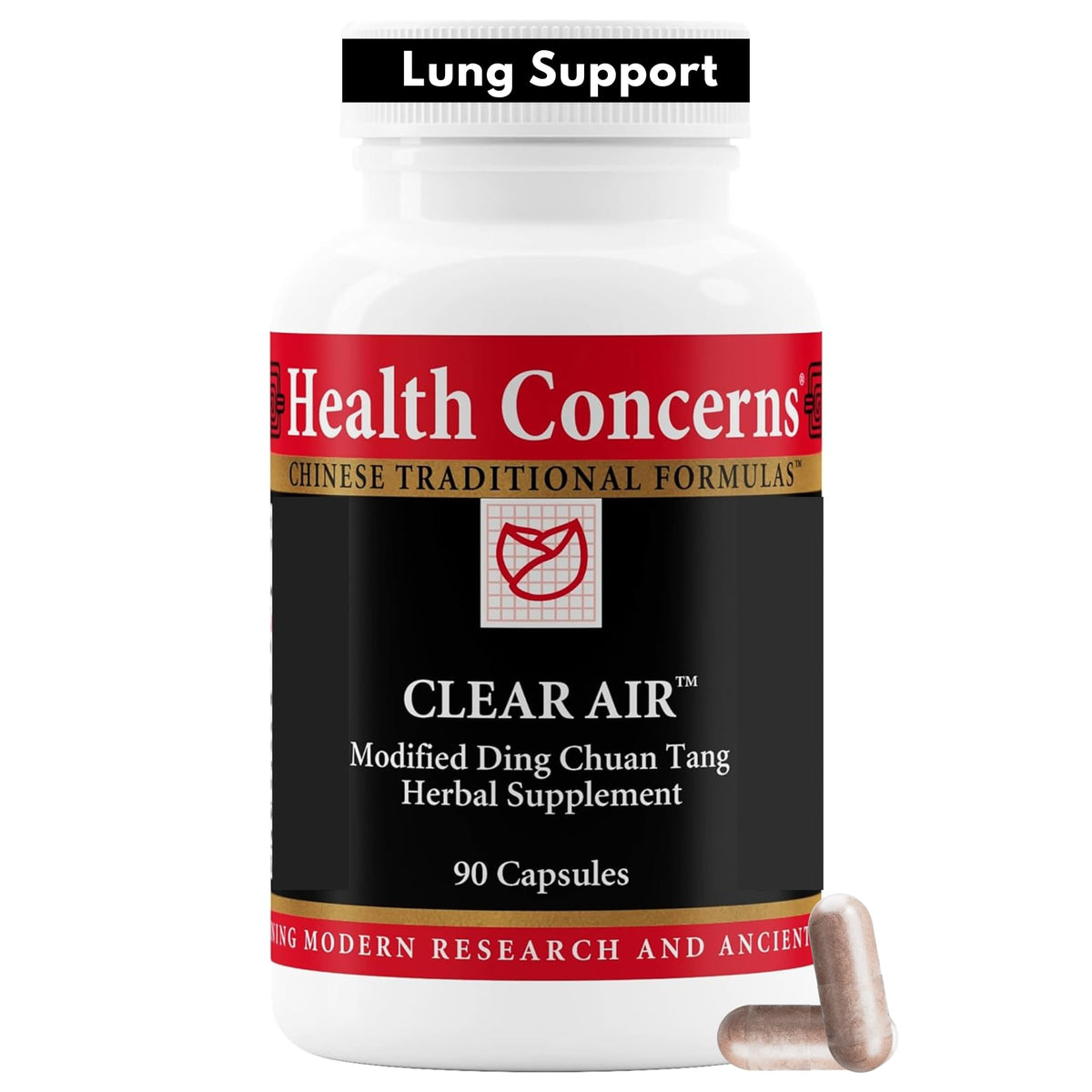 Health Concerns Clear Air: vertido de la botella para mayor claridad respiratoria.