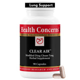 Health Concerns Clear Air: vertido de la botella para mayor claridad respiratoria.