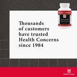 Health Concerns CordySeng: etiqueta clara para confianza en cada cápsula.