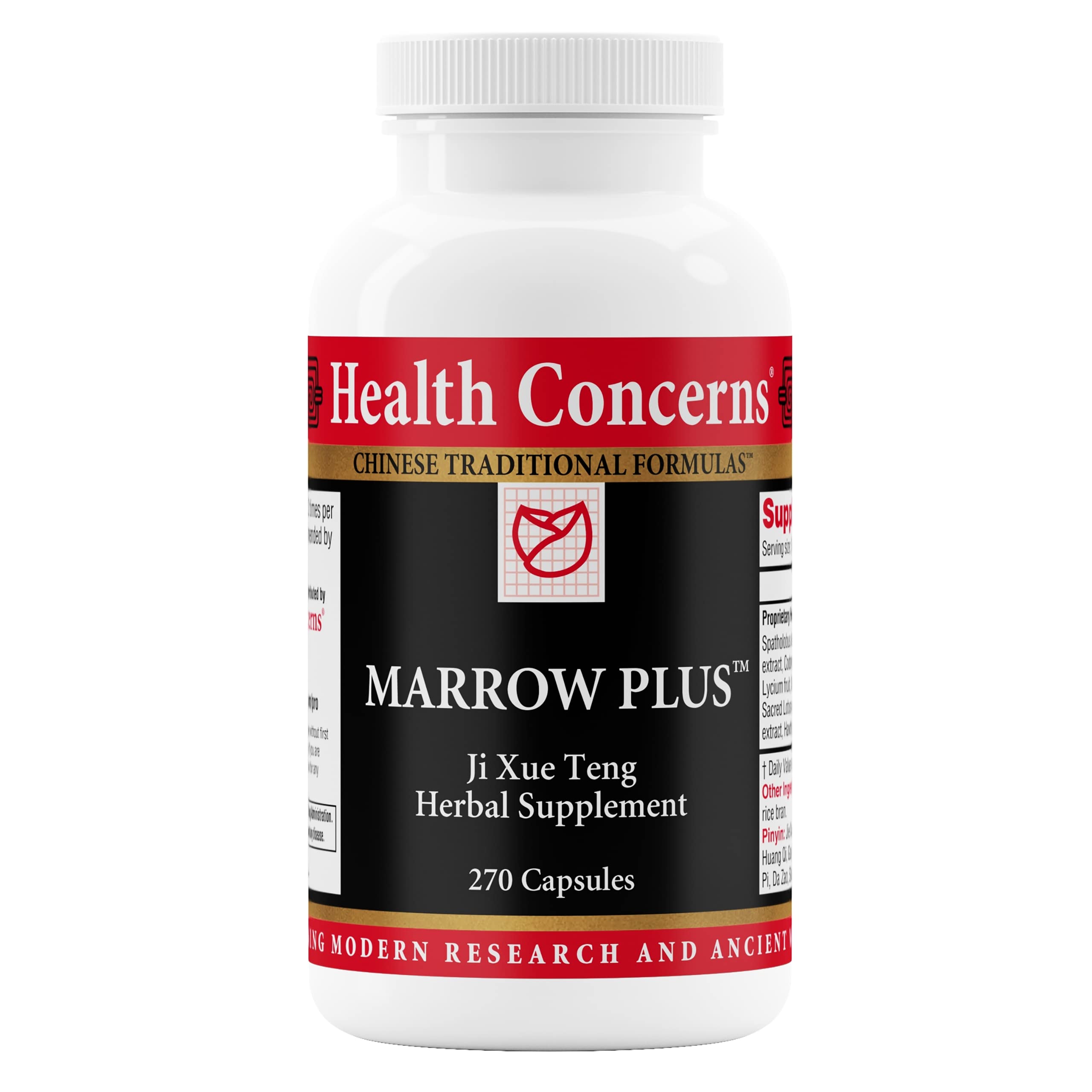 Health Concerns Marrow Plus cápsulas en envase, apoyo a la salud de la sangre