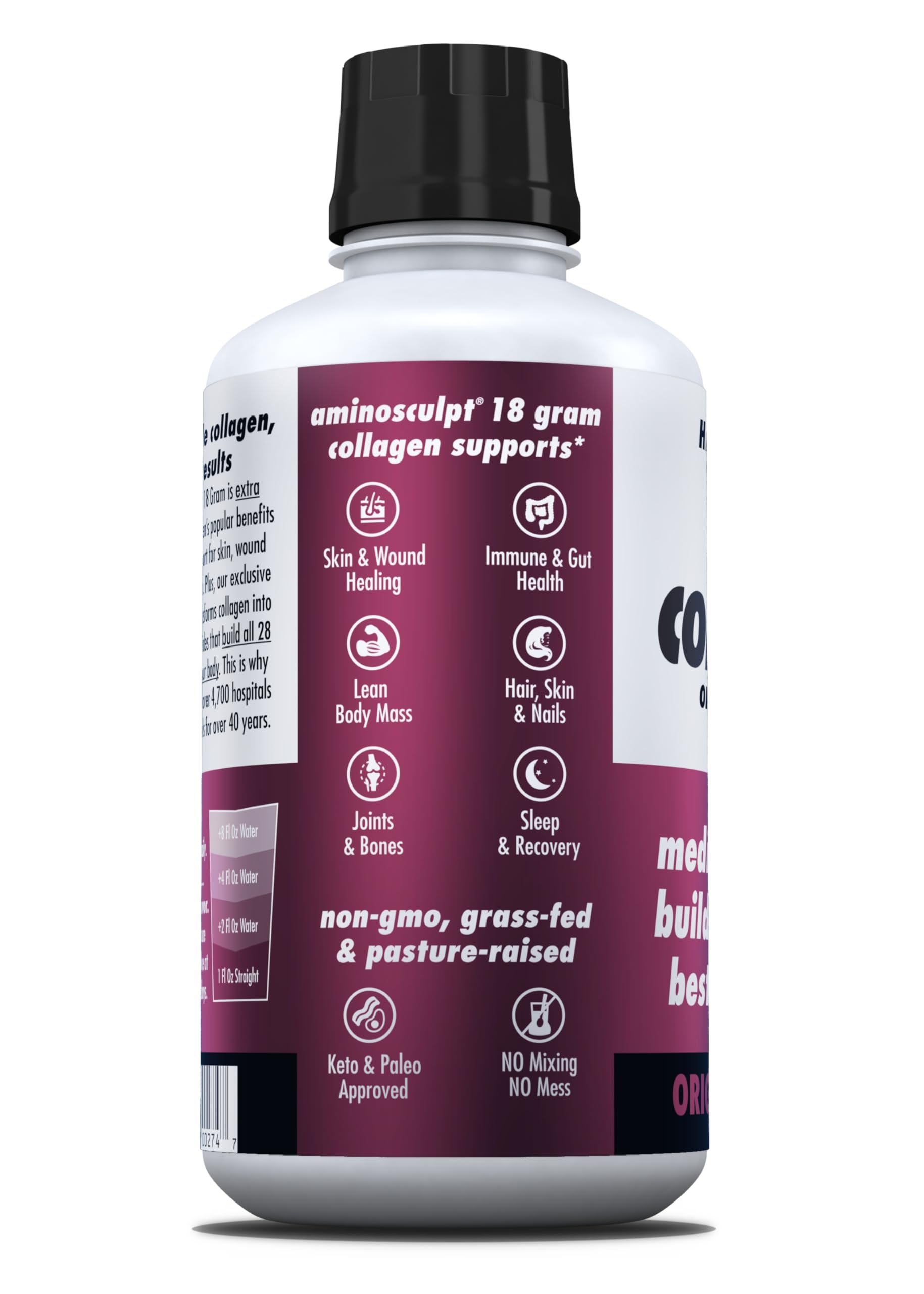 HEALTH DIRECT: envase de 30 oz, conveniente para uso diario.