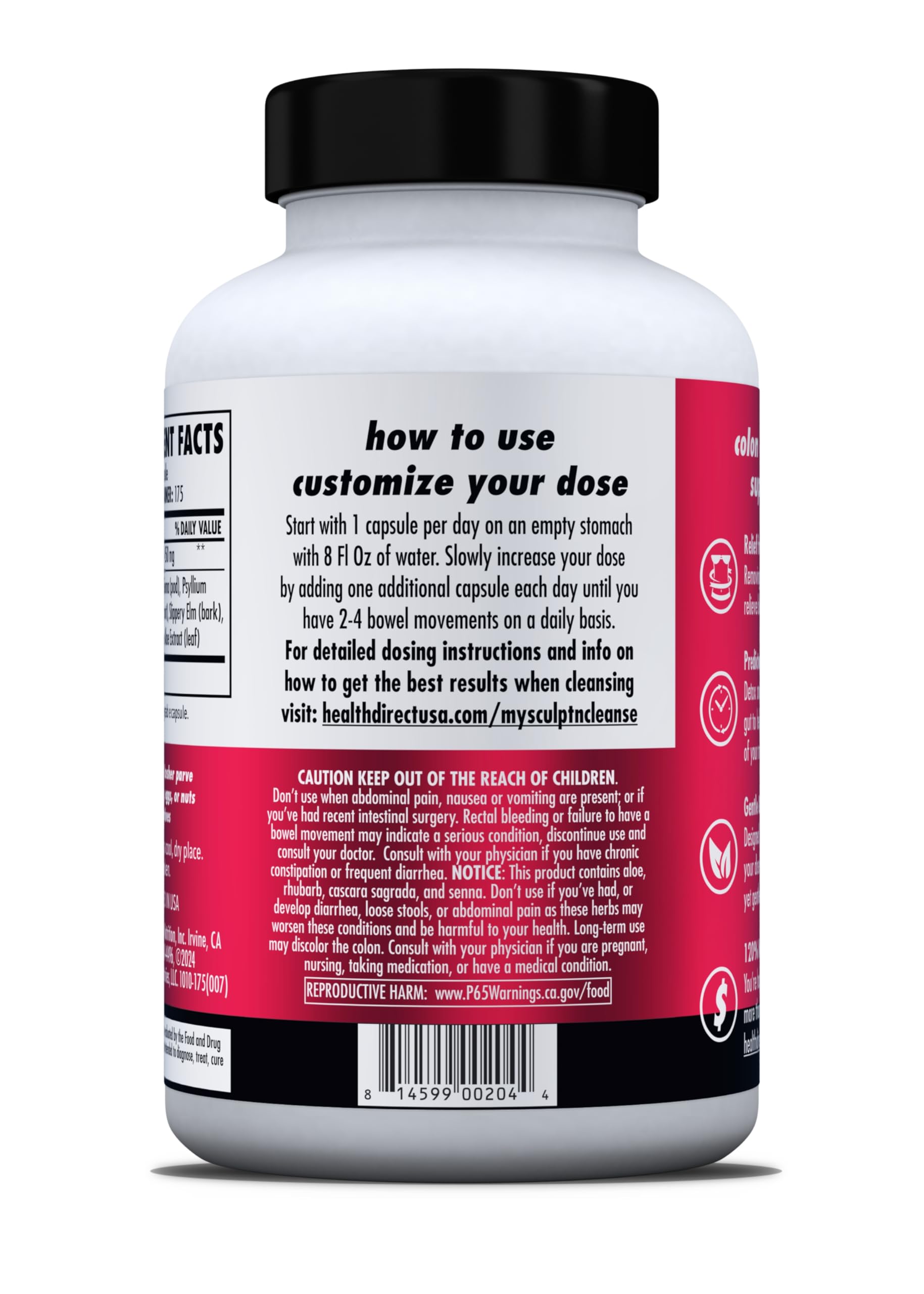 HEALTH DIRECT Sculpt n' Cleanse: caja de presentación lista para regalo de bienestar