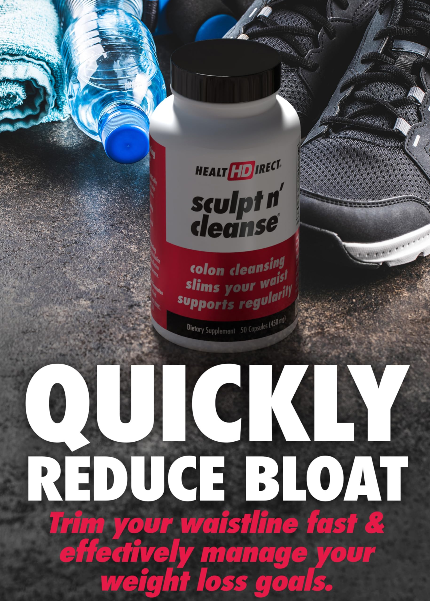 HEALTH DIRECT Sculpt n' Cleanse: etiqueta con ingredientes naturales