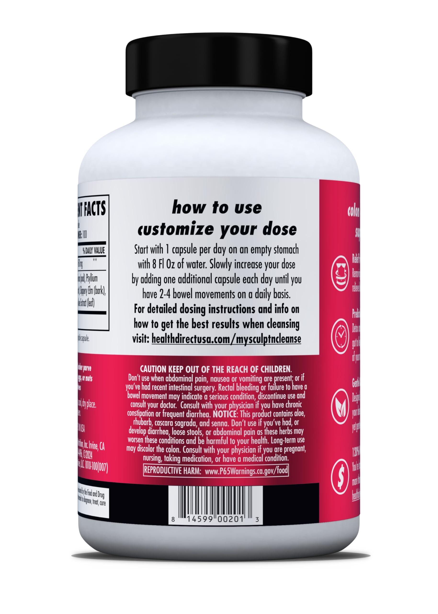 HEALTH DIRECT Sculpt n' Cleanse: rutina diaria para regularidad digestiva