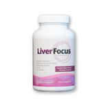 Health Focused JJ Smith Liver Focus botella vertido muestra apoyo al metabolismo y energía diaria