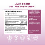 Health Focused JJ Smith Liver Focus cápsulas diarias para función hepática natural
