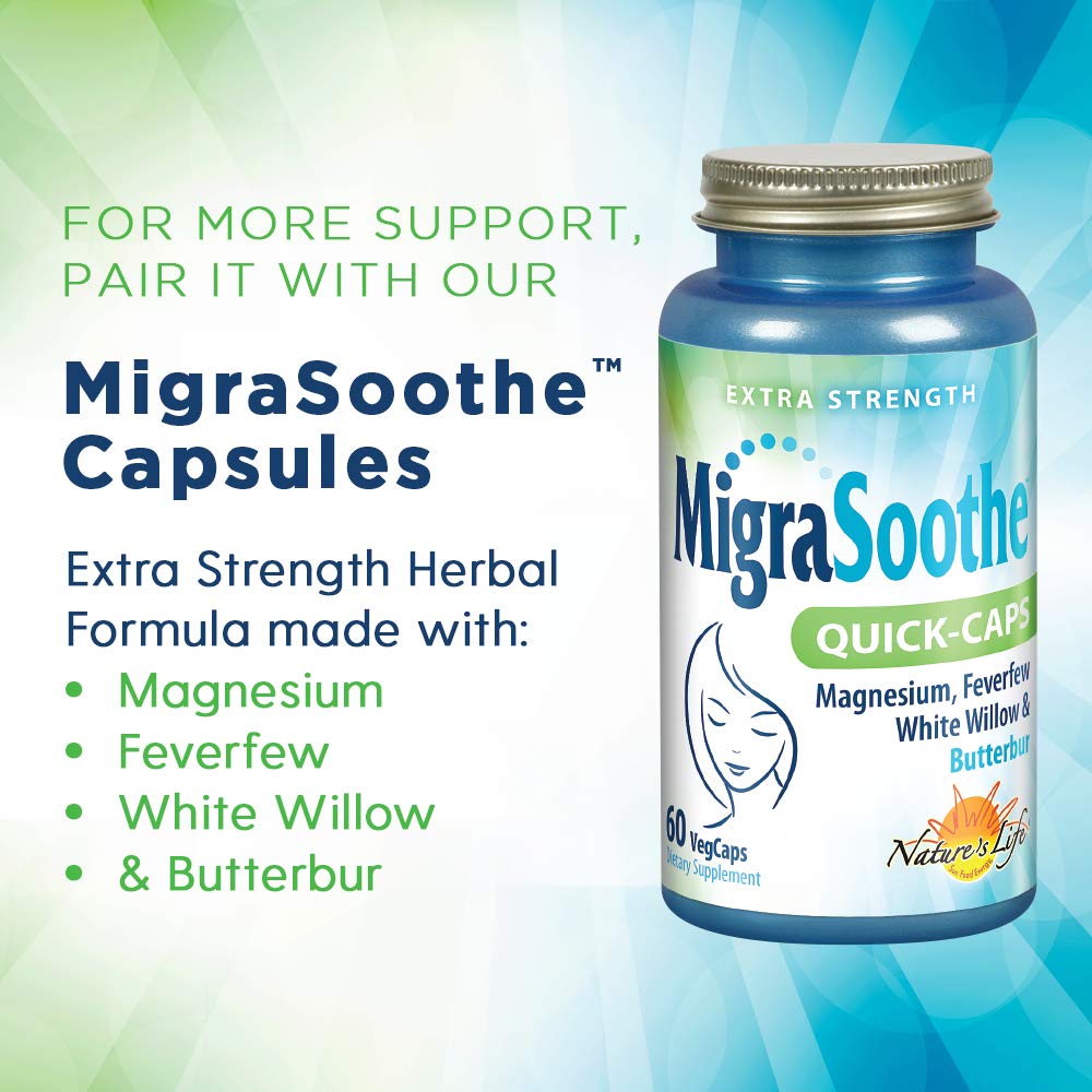 MigraSoothe aceites esenciales puros para relajación y alivio suave durante el día.