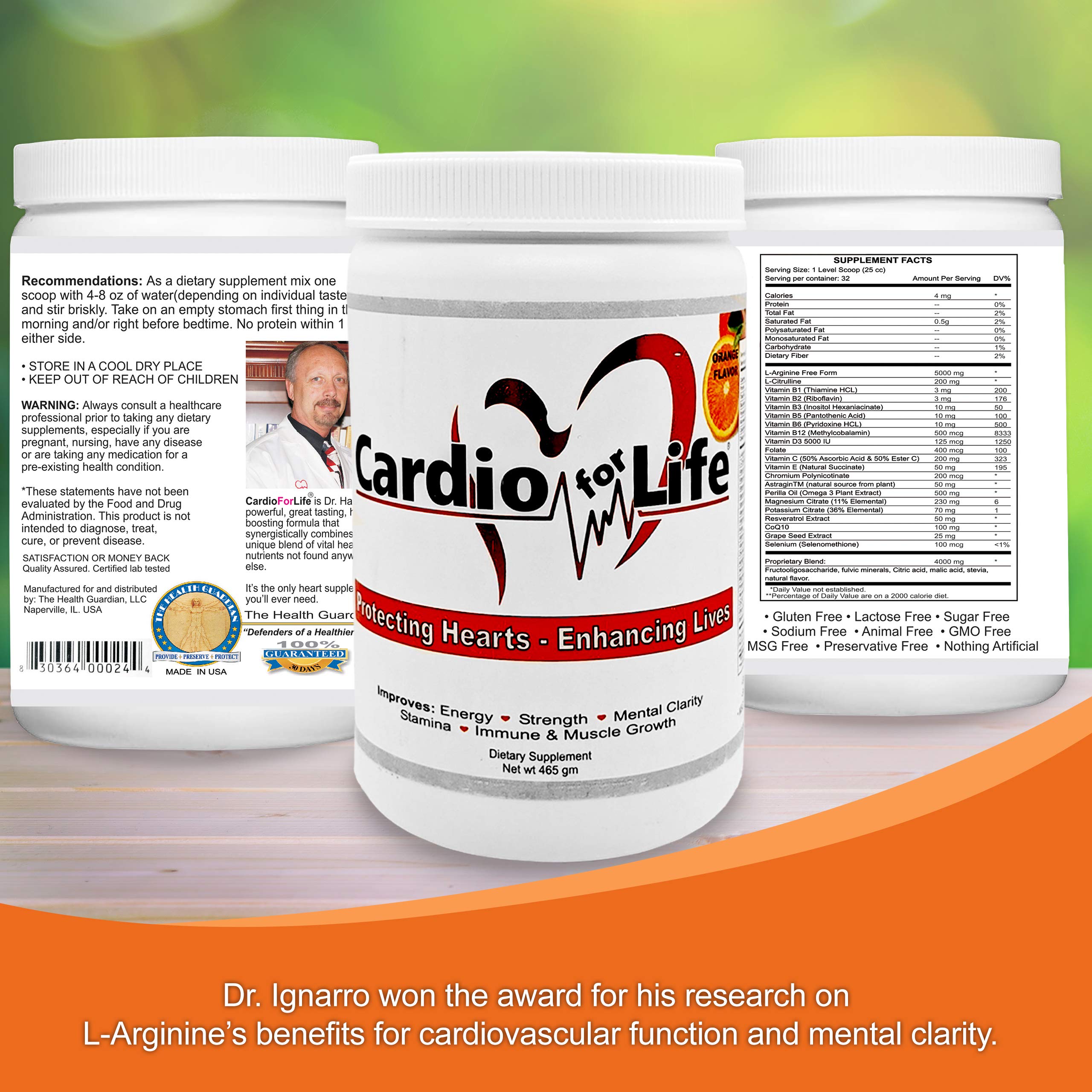 Health Guardian Cardio para la Vida ritual matutino, energía suave sin estimulantes.