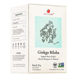 Health King Ginkgo Biloba te bolsas 20, empaque visible para enfoque diario