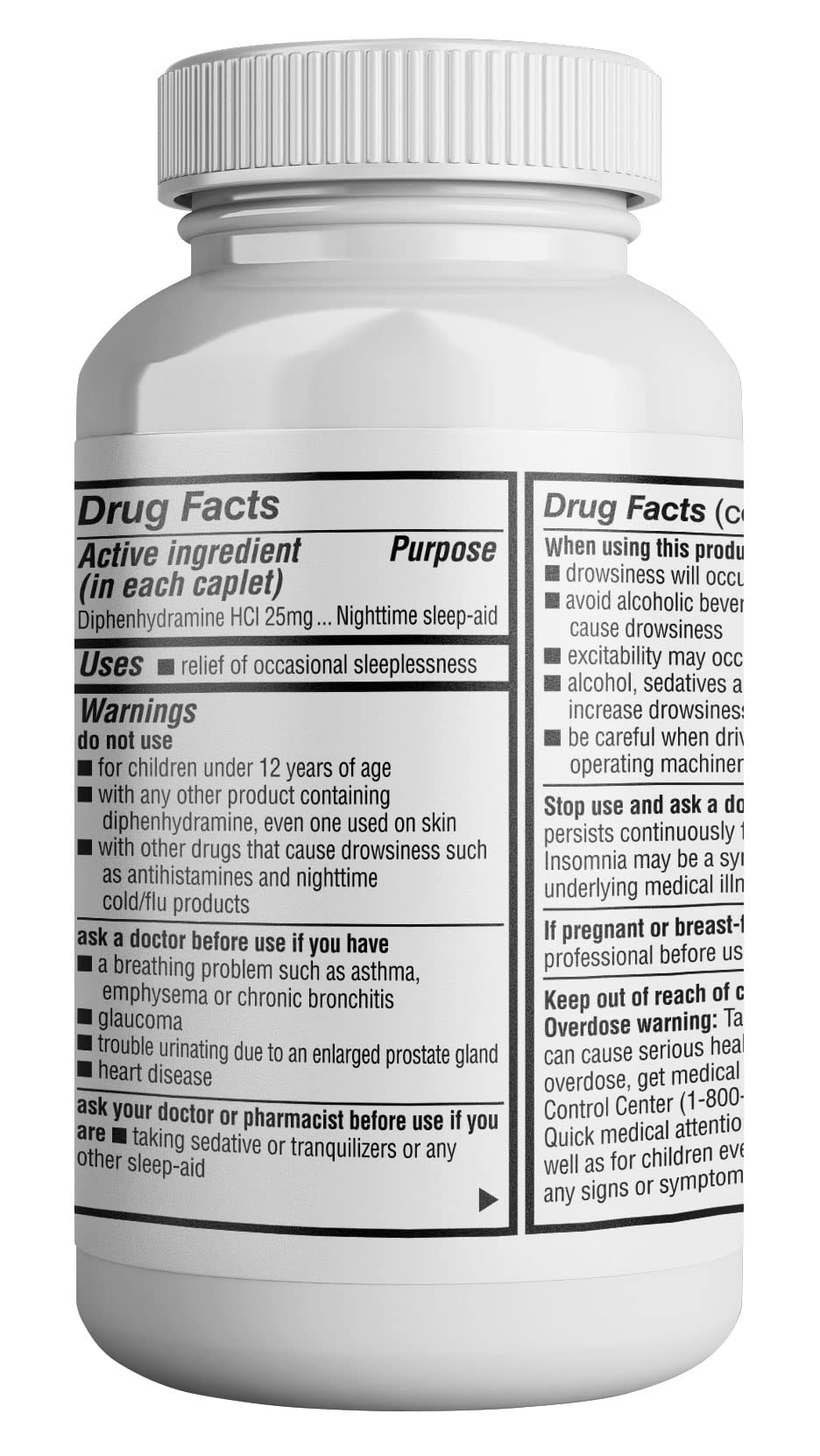 Cápsulas miniatura de HealthLife Sleep Aid, fáciles de tragar.