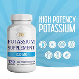HEALTH LFE Potasio 365, cápsulas vegetales listas para tomar.