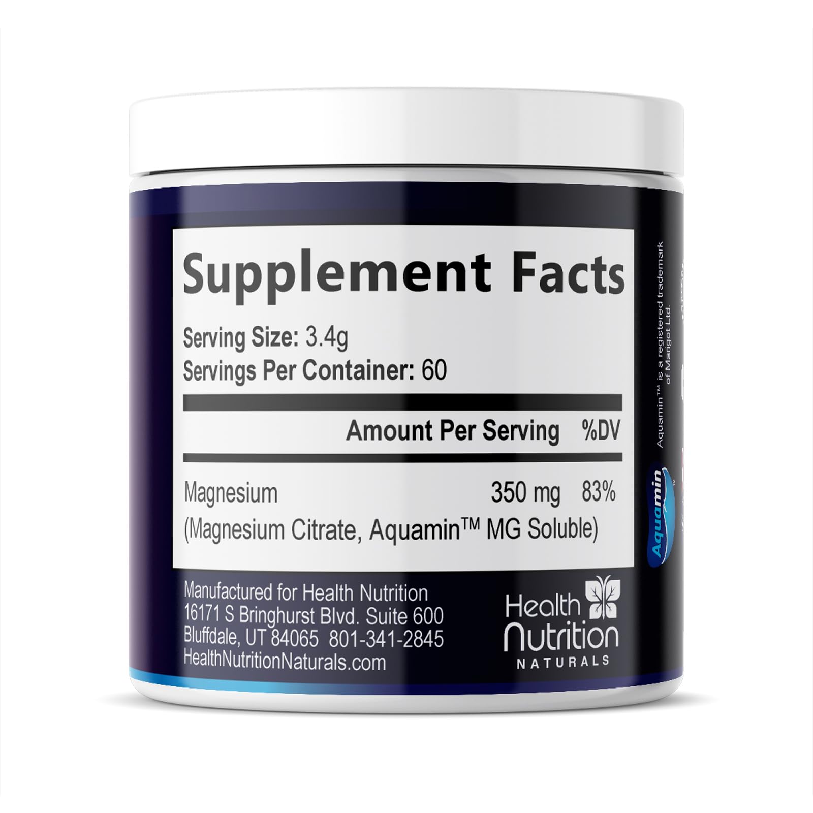 Health Nutrition Naturals envase con 60 porciones para uso diario