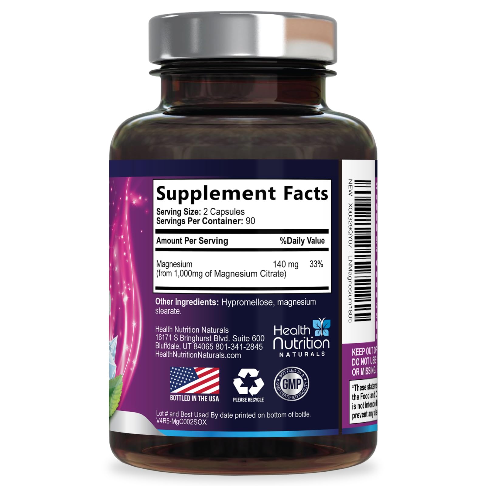 Health Nutrition Naturals bienestar diario con magnesio citrato