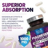 Health Nutrition Naturals cápsulas magnesio citrato disueltas en agua para consumo cómodo