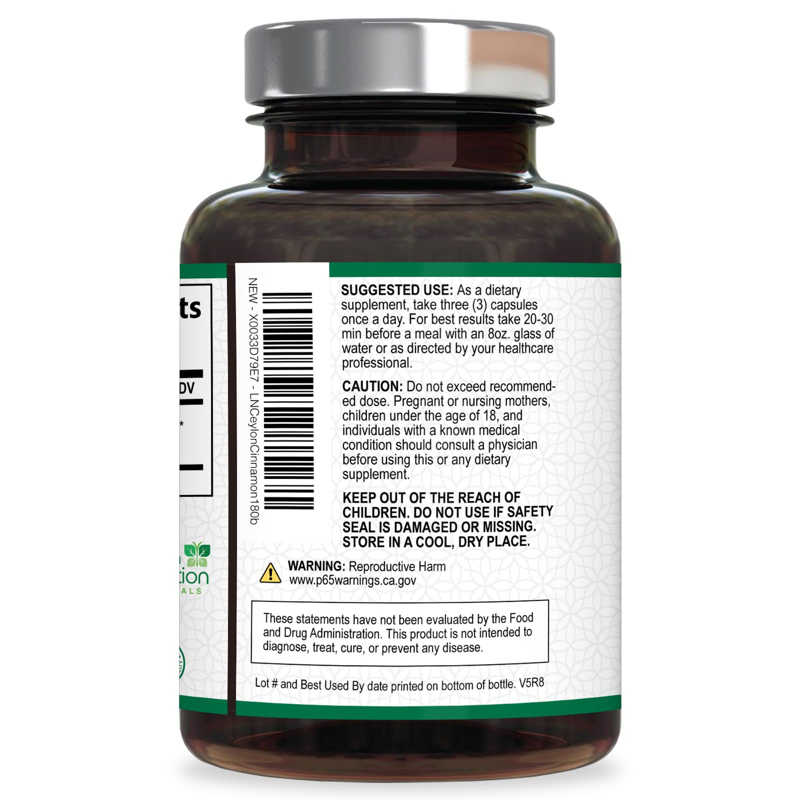 Health Nutrition Naturals Ceylon Cinnamon, uso diario para ritual de bienestar.