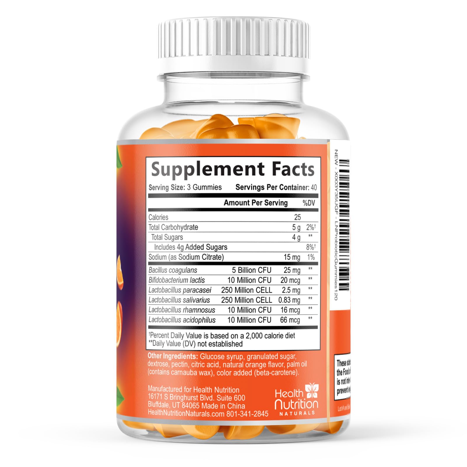 Health Nutrition Naturals gominolas-probioticas-sabor-natural: sabor agradable que facilita la consistencia de la rutina.