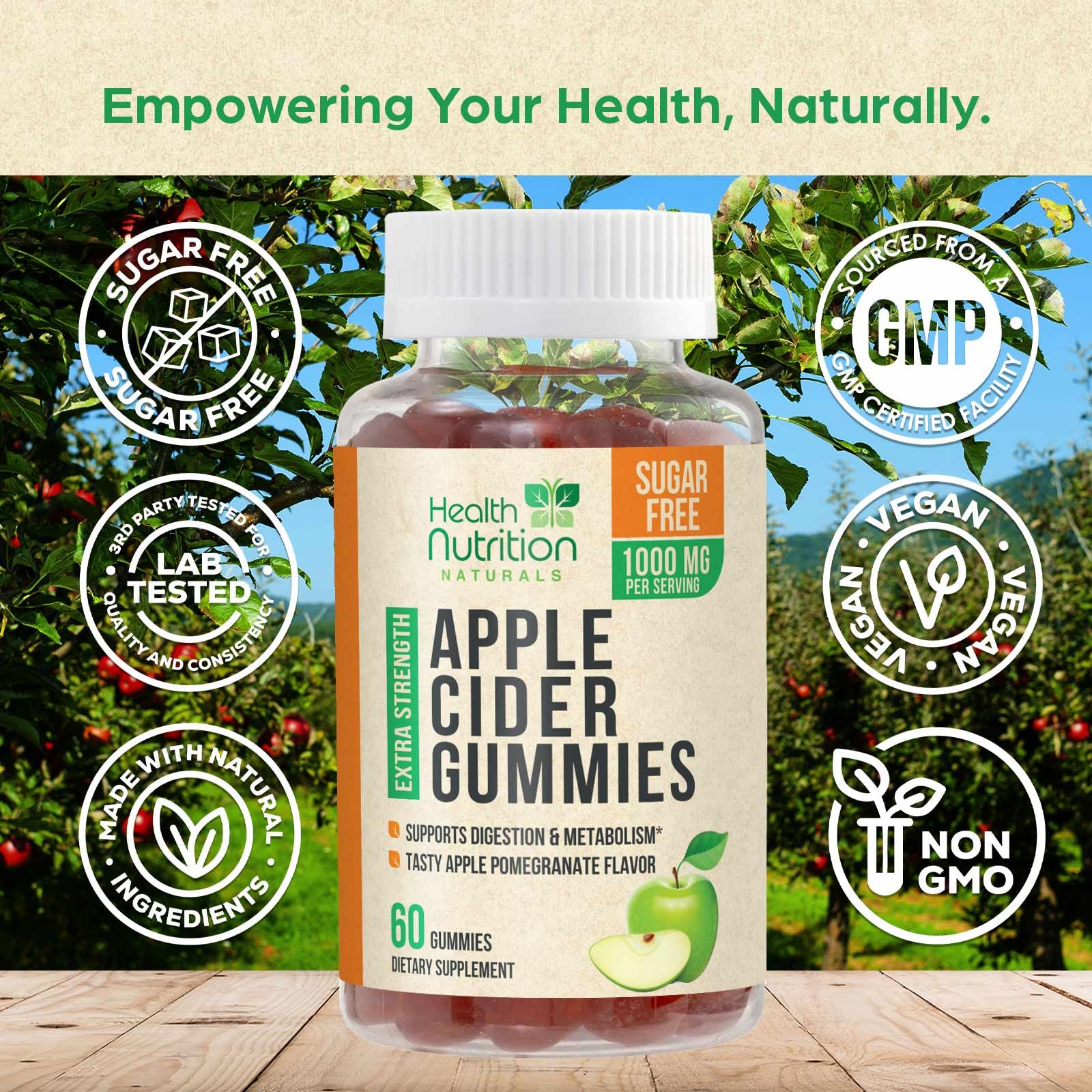 Gominolas veganas sin gluten de Health Nutrition Naturals para keto