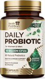 Health Nutrition Naturals Probiotics botella-cápsulas para uso diario
