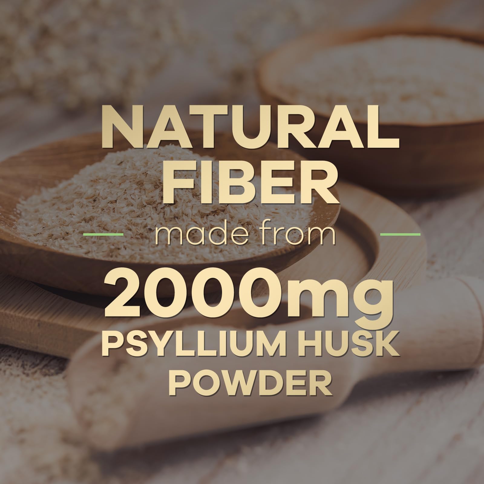 Health Nutrition Naturals Psyllium Husk Capsules para dietas sin OGM.