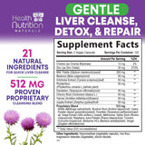 Health Nutrition Naturals detalle de silimarina cardo mariano para apoyo hepatic