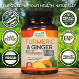 Health Nutrition Naturals Turmeric Curcumin, dosificador para porción precisa