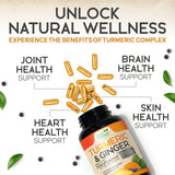 Health Nutrition Naturals Turmeric Curcumin, envase fabricado en USA