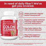 Health Plus Colon Cleanse: etiqueta nutricional clara
