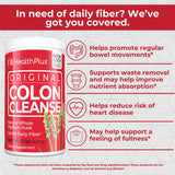 Health Plus Colon Cleanse etiqueta nutricional para seleccionar porciones