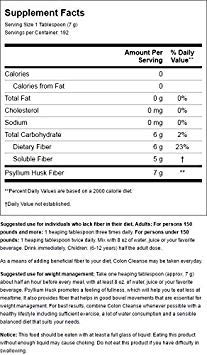 Health Plus Colon Cleanse, ingredientes naturales visibles, uso diario recomendado.