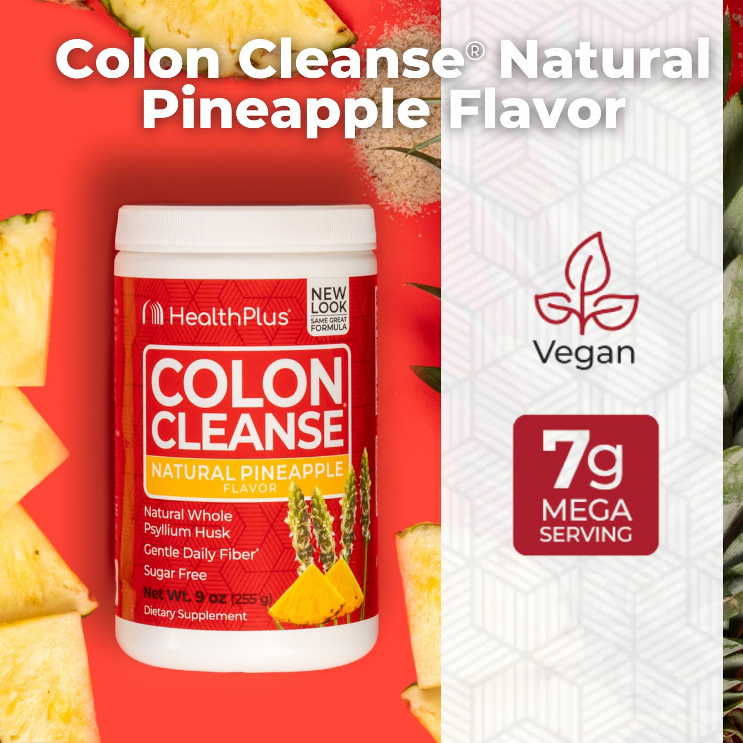 Health Plus Colon Cleanse: polvo sabor piña, sabor agradable para batidos
