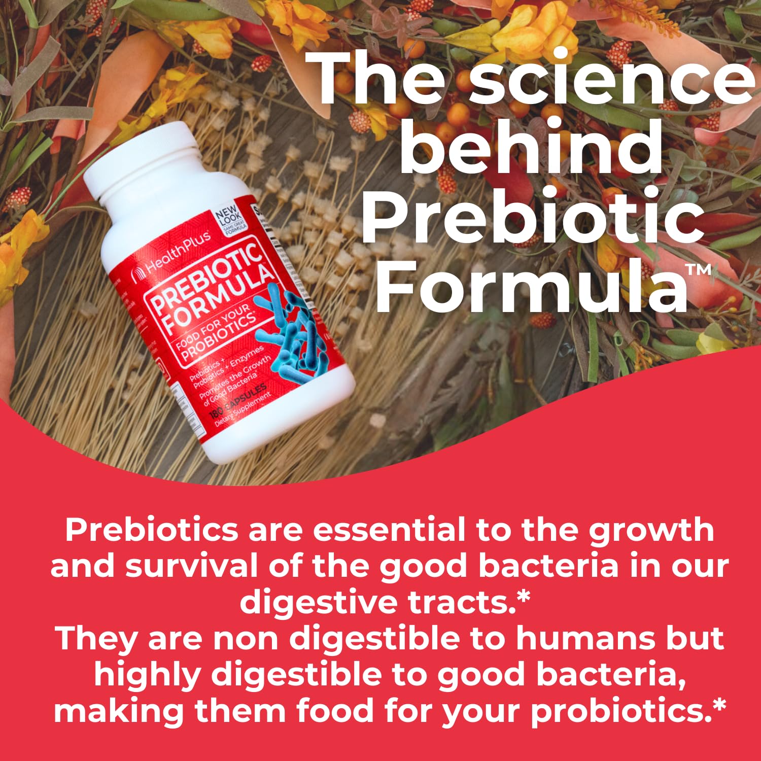 Health Plus Prebiotic Formula, porciones para 60 días de consumo