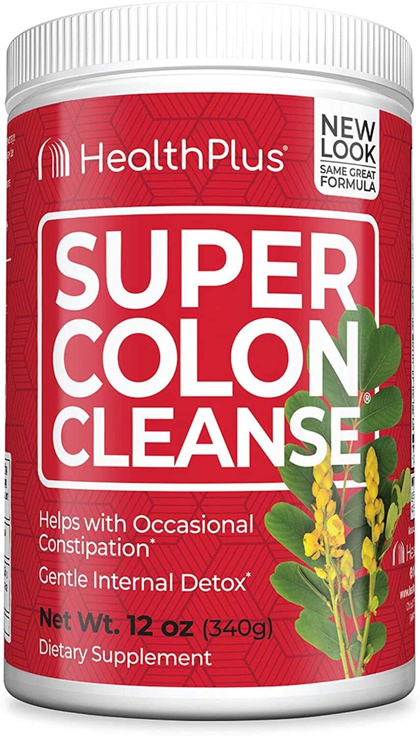 Health Plus Super Colon Cleanse frasco 12 onzas para apoyo ocasional del tránsito intestinal