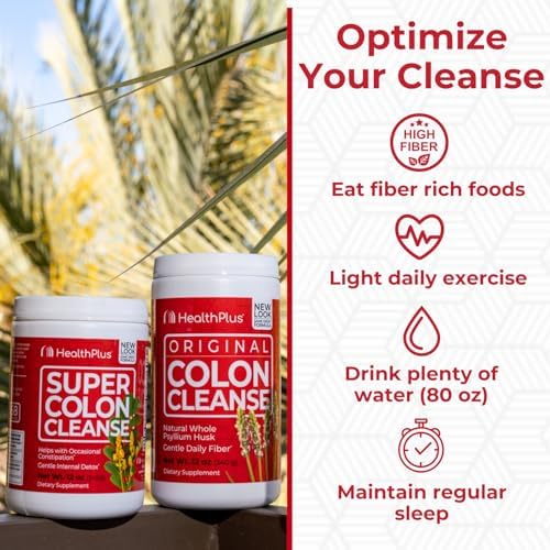 Health Plus Super Colon Cleanse, Lactobacillus acidophilus, equilibra la microbiota intestinal