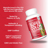 Health Plus Super Colon Cleanse uso diario: cápsulas para apoyo ocasional de la regularidad.