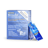 SinuAir muestra paquetes de limpieza nasal para uso diario y confort suave.