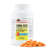 Health Star Senna Plus, botella, para dosis diarias fáciles.