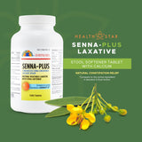 Health Star Senna Plus, tabletas, apoyo suave para movimientos intestinales.