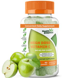 Health Supplied gominolas vitamina C con sabor a manzana para inmunidad diaria.