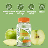 Health Supplied gominolas vitamina C, sabor manzana, idóneas para empezar el día.