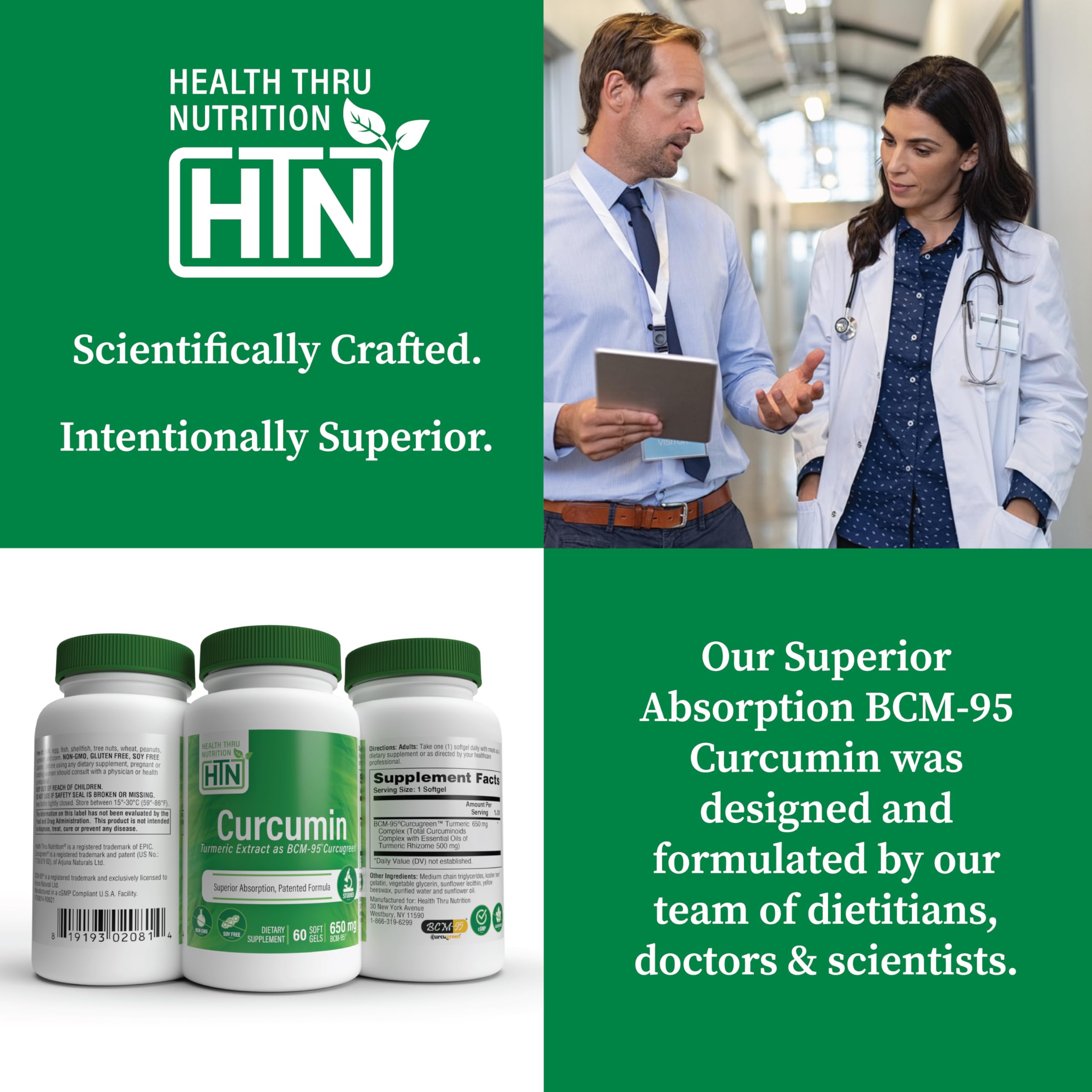 Health Thru Nutrition Curcugreen: caja de empaque para almacenamiento seguro