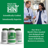 Health Thru Nutrition Inositol, certificado vegano y libre de OGM, fórmula limpia.
