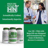 Health Thru Nutrition NAD Activator, dosis diaria recomendada para consistencia.
