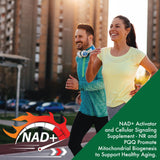 Health Thru Nutrition NAD Activator, empaque práctico para almacenamiento en casa.