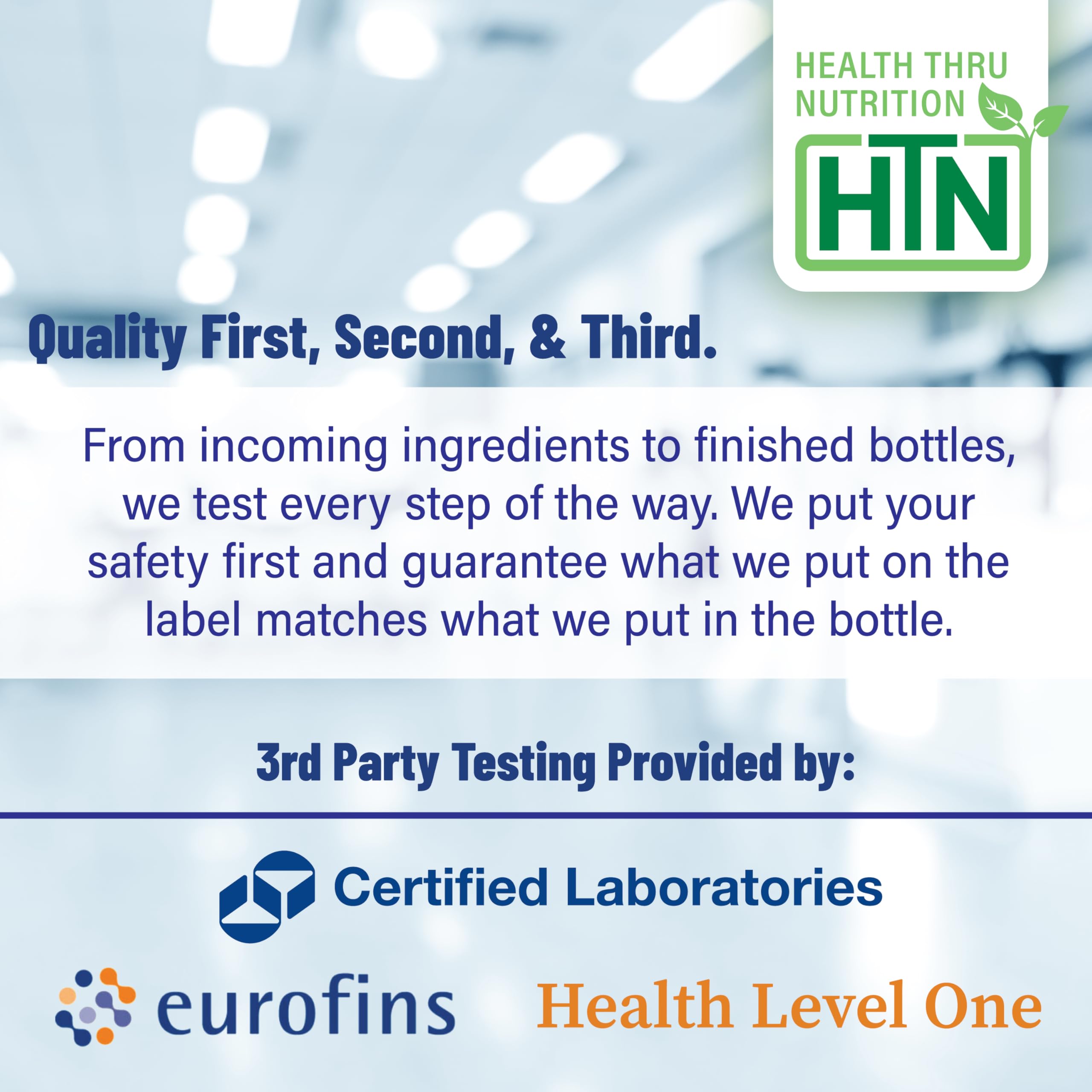 Producción en instalaciones cgmp certificadas para Health Thru Nutrition PQQ.