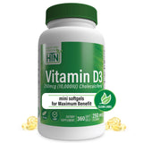 Health Thru Nutrition Vitamina D3 10000IU en botella para apoyo inmunitario.