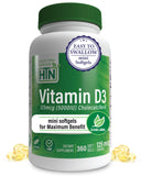 Health Thru Nutrition Vitamina D3 en botella para apoyo inmunitario diario.