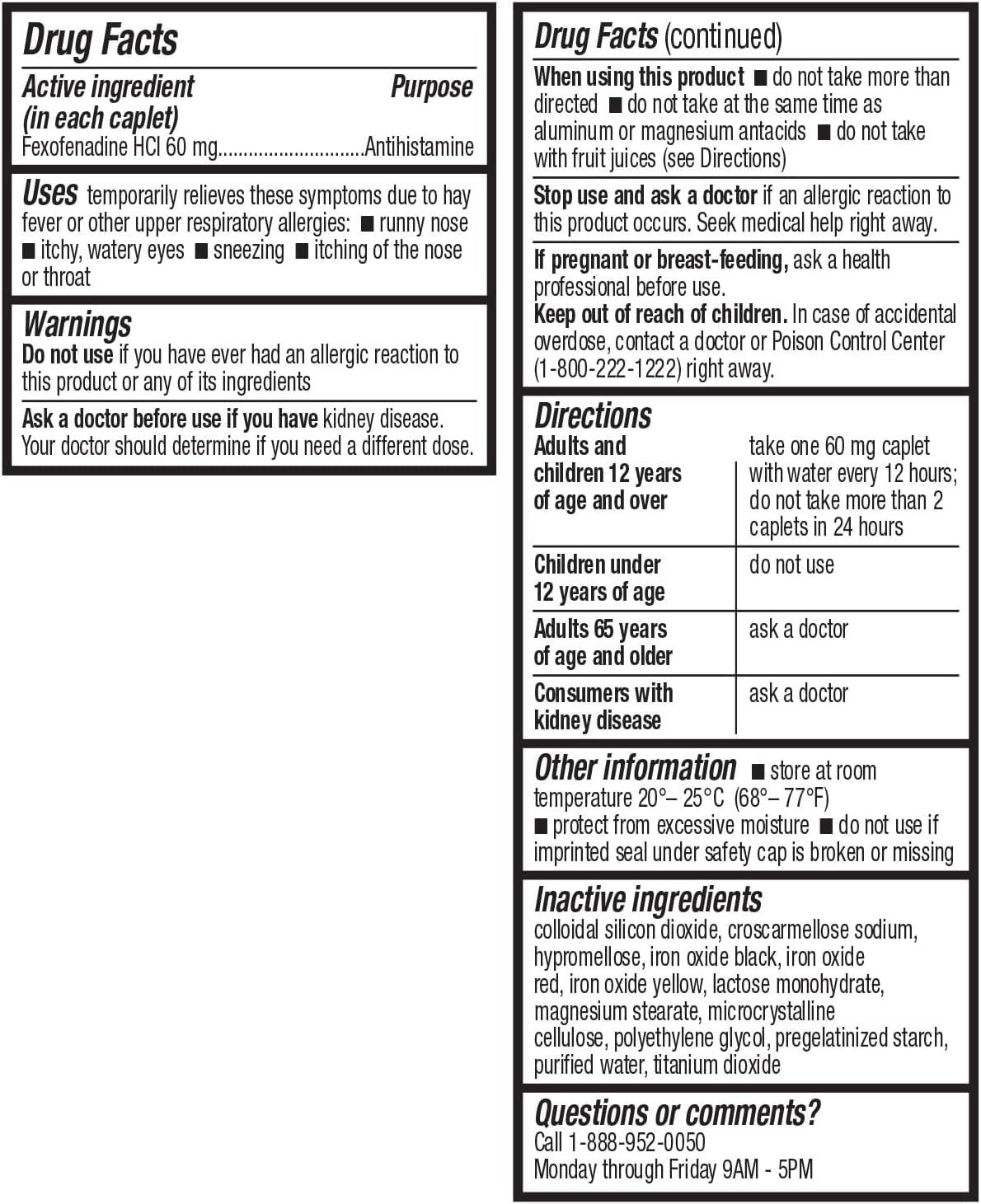 HealthA2Z cápsulas 60 mg ofrecen alivio duradero para alergias interiores.