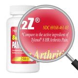 HealthA2Z Alivio Dolor Artritis 650 mg, 8 horas, ideal para jornadas largas