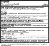 HealthA2Z Allergy Relief cápsulas en primer plano, para alivio rápido de síntomas