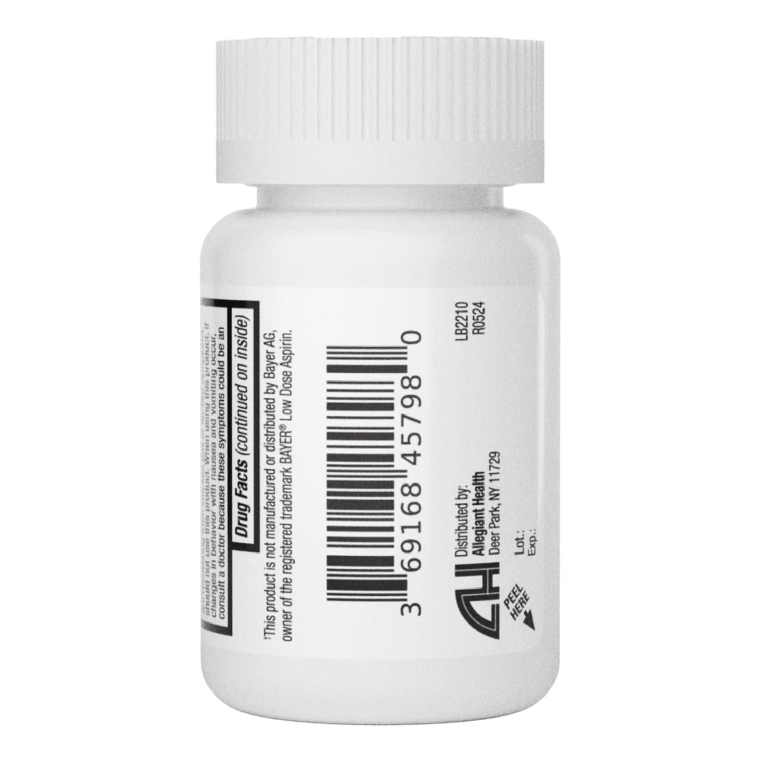 HealthA2Z Aspirina 81 mg: comprimidos fáciles de tragar con recubrimiento suave.